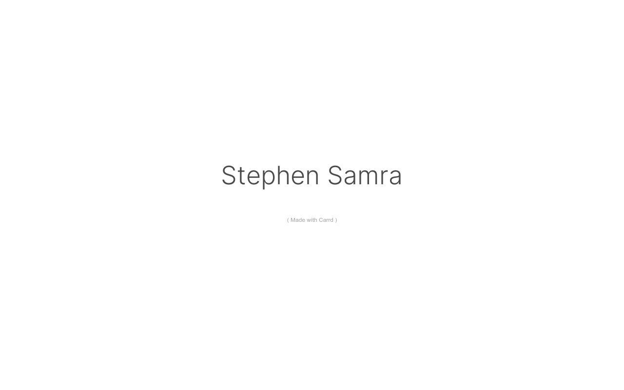 Carrd profile picture for @stephen